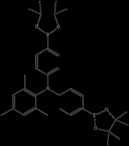 벤젠 나민, 2,4,6- 트리 메틸 -N, N-BIS [4- (4,4,5,5- 테트라 메틸 -1,3,2- 디 옥사 롤란 -2- 일) 페닐]-
